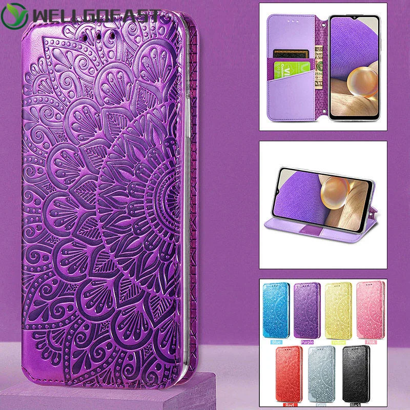

Leather Flip A51 A71 Case for Samsung S21 S20 FE Plus Ultra Note 20 Pro A32 A52 A21S A70 A10 A20 A30 A01 A21 Wallet Phone Cover