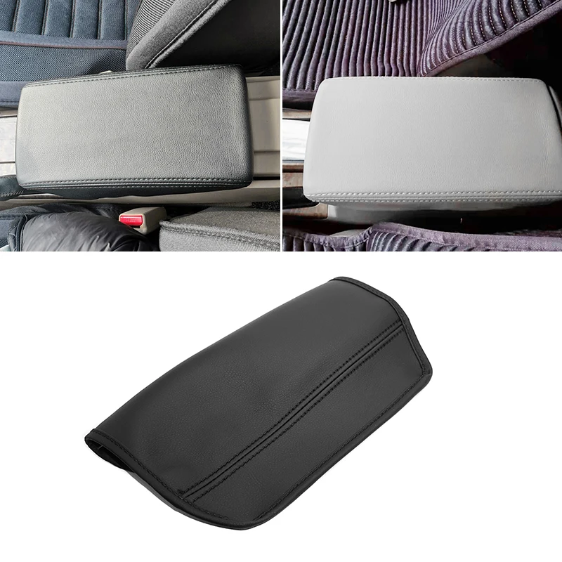 Фото Кожаный чехол на подлокотник для Honda Accord 7 2003 2004 2005 2006 2007, центральный подлокотник автомобиля, эластичная лента, накладка №1