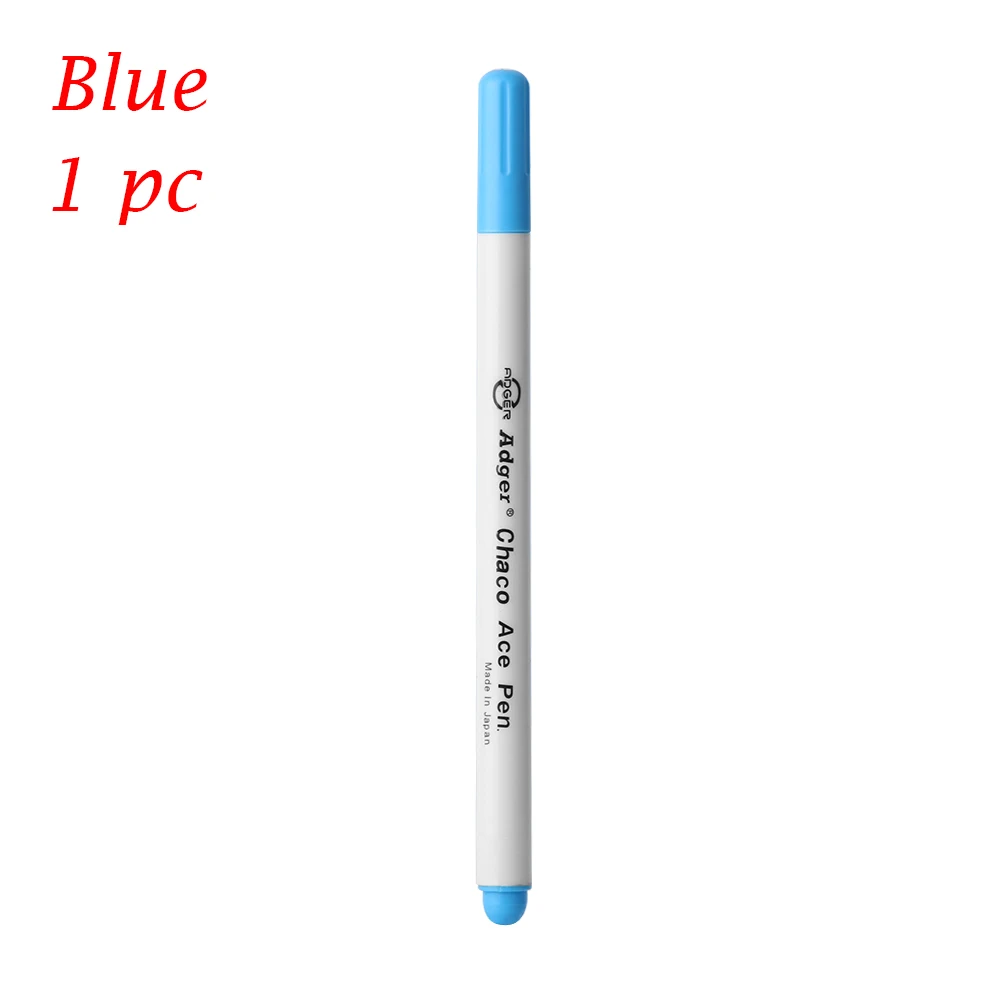 1pc-blue Модные 1/4 шт. воды-растворимый маркер ручка стираемая водой черной ткани чернил Вышивка крестом инструмент для рукоделия, для домашнего использования, рукоделия - Цвет: 1pc-blue