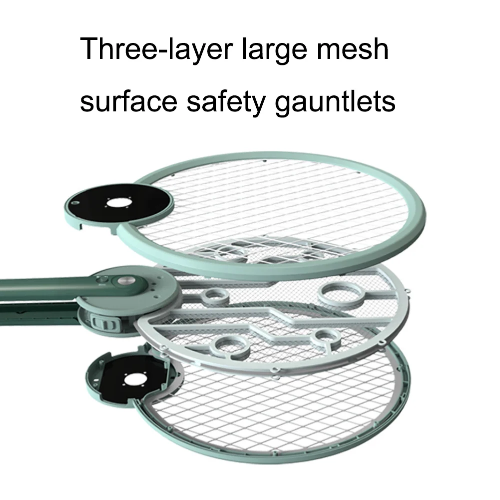 1 шт. 3 цвета электрическая ручная ловушка для насекомых Zapper Fly Swatter ракетка