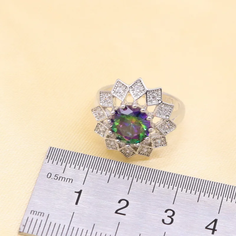 XUTAAYI новый серебряный цвет Ювелирные наборы для женщин Многоцветный