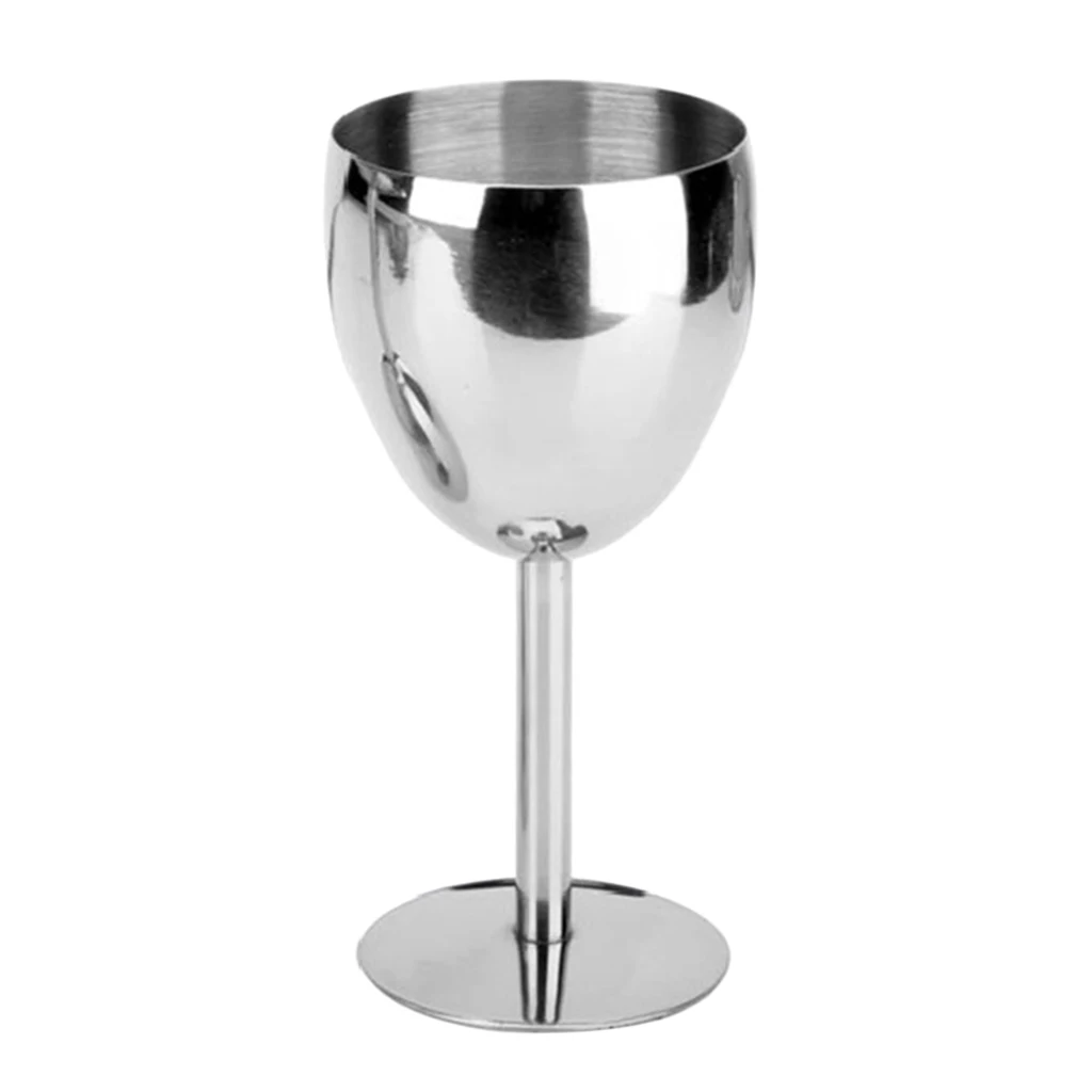 Бокалы Для Вина Goblets 14 5 см из нержавеющей стали бар патио спа посуда чашка для
