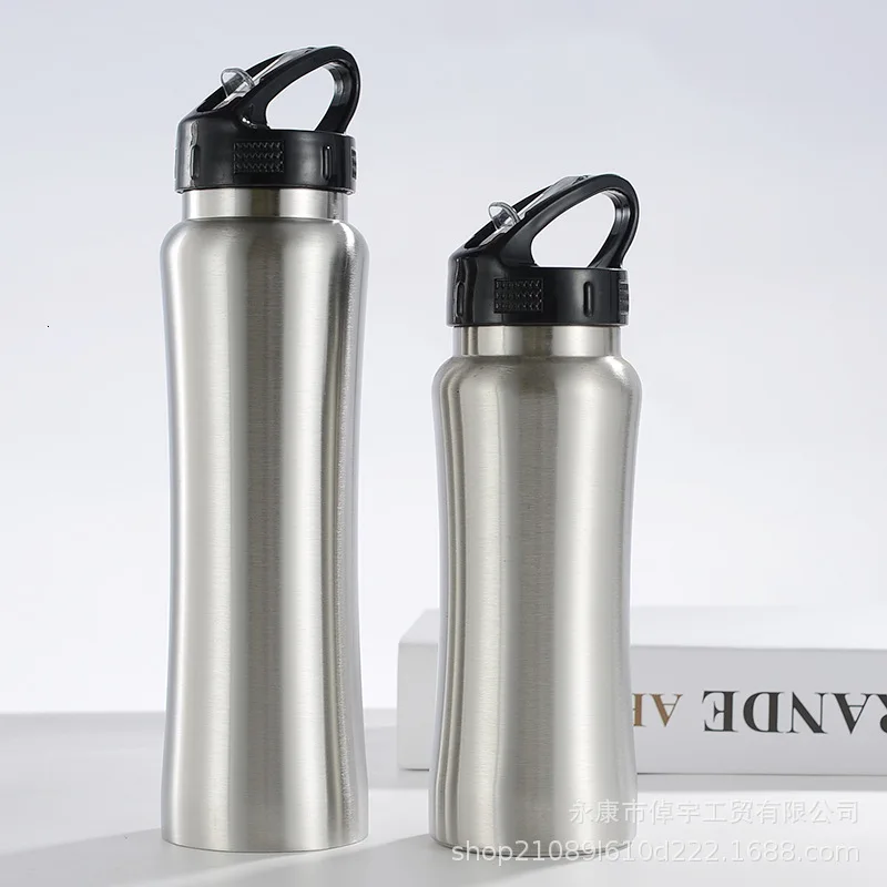 steel color Однослойная бутылка для воды из нержавеющей стали, аксессуары для путешествий, однослойная бутылка из нержавеющей стали, посуда для напитков, может быть настроена - Цвет: steel color