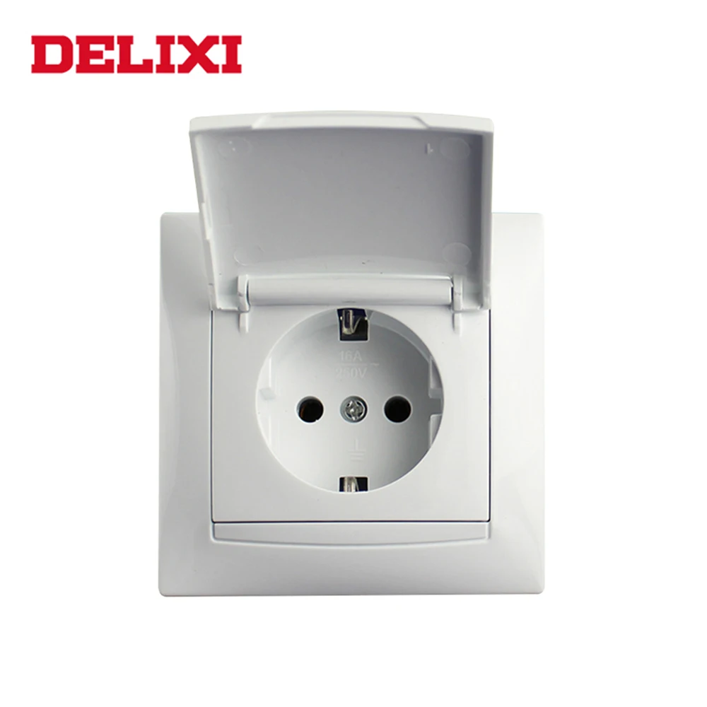 light switch socket electrical outlet 9206 16a wall EU standard delixi power | Обустройство дома