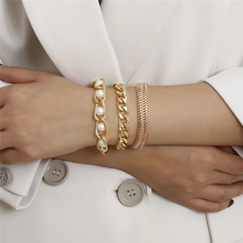 Высококачественный Изысканный новый браслет цепочка в стиле панк ювелирные