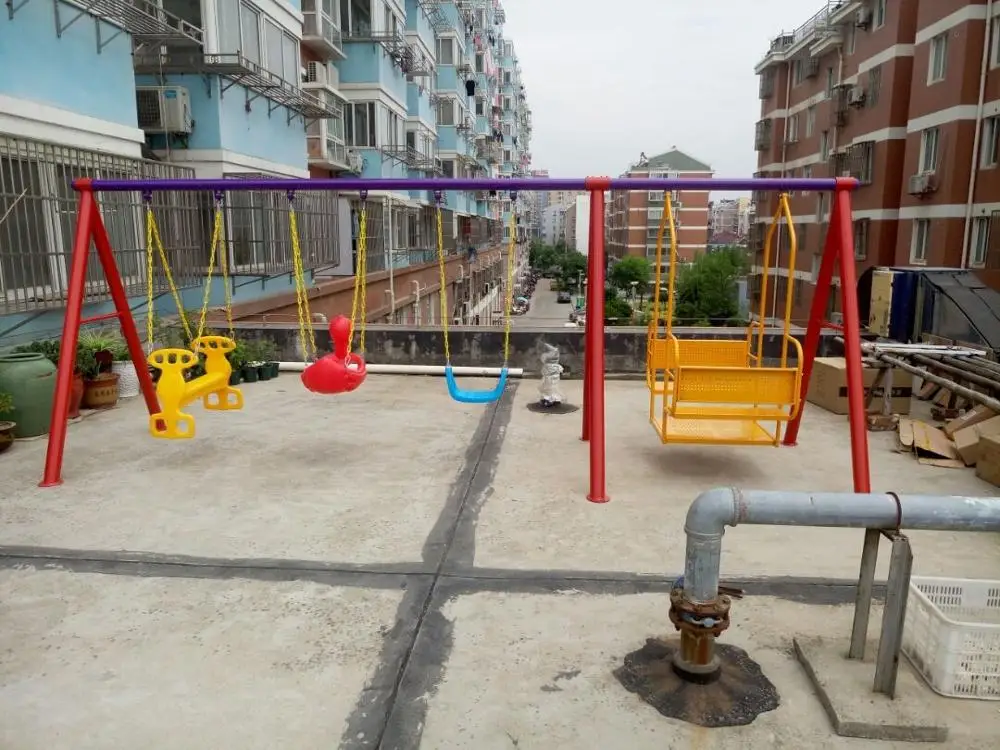 

outdoor baby swing chair playground children's plastic slide garden toys seat kids monkey bars set children child swing nest Q63