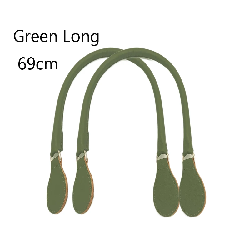 Long Navy Green Короткая Длинная полиуретановая круглая ручка ремня с d-образной пряжкой капли для города шик Obag корзина ведро Классическая мини женская сумка O сумка сумки - Цвет: Long Navy Green