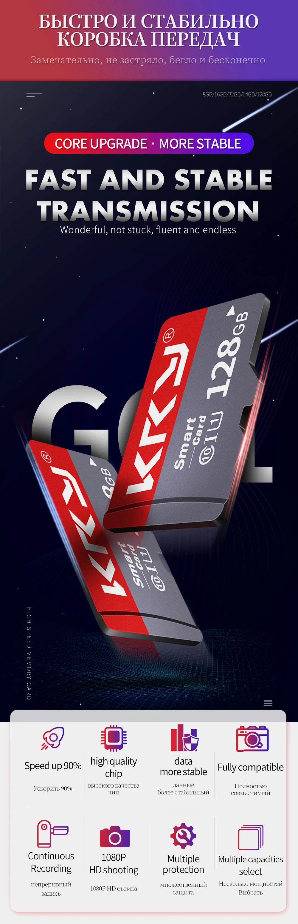 KRY карта памяти 32 ГБ 16 ГБ 8 ГБ 128 Гб 64 Гб Microsd карта C10 Micro TF SD карта 8 16 32 64 128 ГБ картао де Мемория карта адаптер