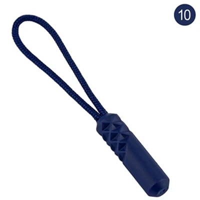 Blue 10 шт молния Веревка пластиковая молния тяга с ремешком для рюкзака спортивный костюм одежды аксессуары молния Веревка для одежды - Цвет: Blue