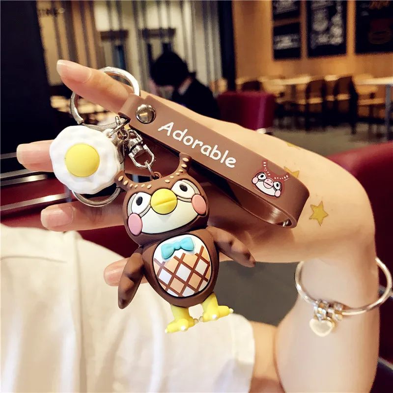 

New Animal Crossing Keychain Creative Cute Game Animals Friends Car Keychain Exquisite Small Keyring Kids Friends Gift