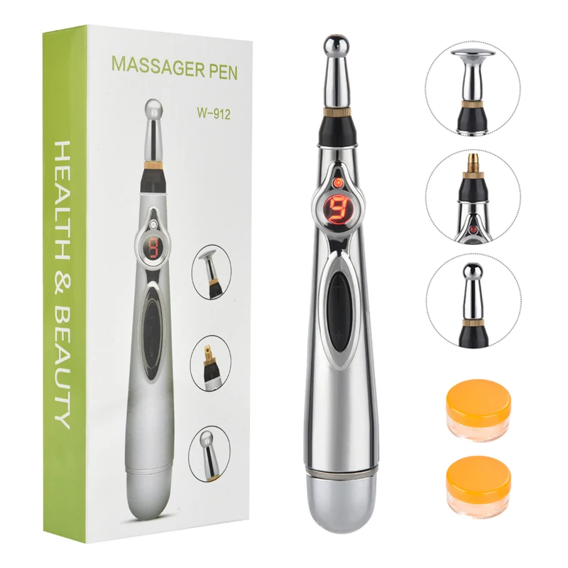 

Electric Acupuncture Pen Body Back neck Massager Meridian Energy Pen Relief Pain Magnet Therapy Heal Massage Pen Health Care