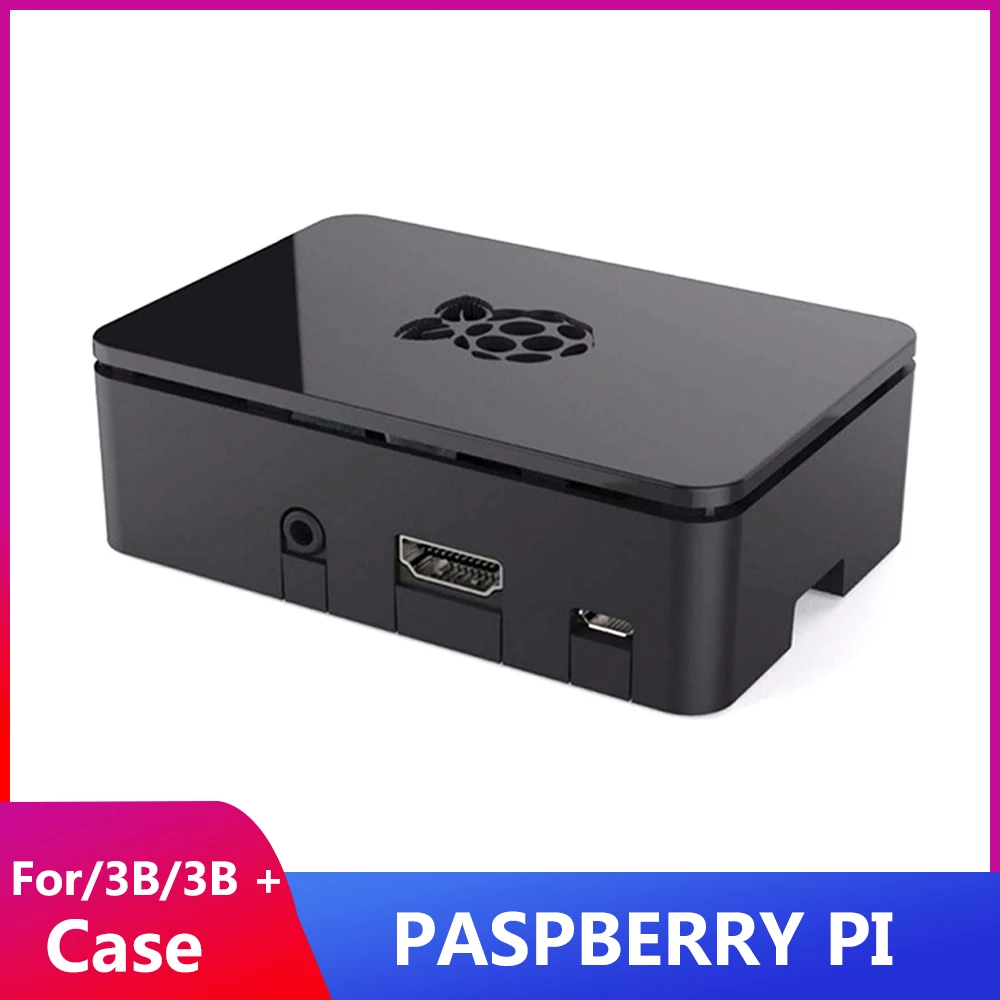 

ITINIT R112 Raspberry Pi 3 Model B ABS Чехол черный ящик Пластик Защитная крышка в виде ракушки для Raspberry Pi 3 Model B + / 3B Pi 3s