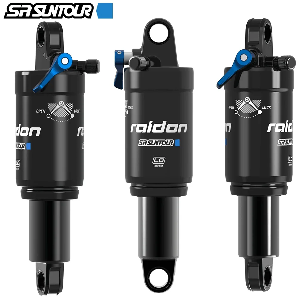 

SR SUNTOUR Mountain MTB Bike Air Rear Shock 165mm 190mm 200mm With Lockout MTB Bicycle Suspension Air Shock Absorber Hydraulic