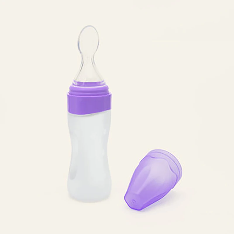 

Infant Baby Leak-proof Food Dispensing Spoon Juice Feeding Bottle Bottle Spoon Food Supplement Rice Cereal Bottles