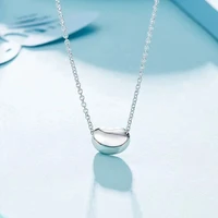 original 11 s925 sterling silver pea pendant trendy necklaces women logo luxury jewelry wonderful lovers birthday holiday gift