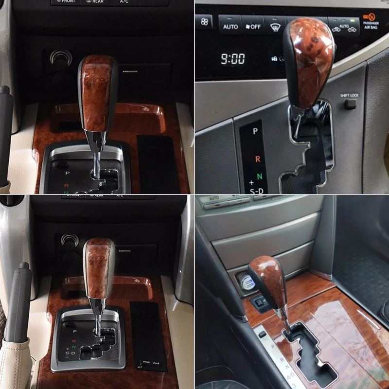 

Wood Grain Car Gear Shift Knob for Toyota Corolla Camry/Harrier Fortuner Crown Land Cruiser Lever Shifter Stick