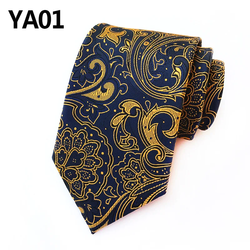 

Sitonjwly 8cm Polyester Jacquard Neckties for Men's Tie Classic Paisley Floral Neck Ties Business Wedding Necktie Custom LOGO