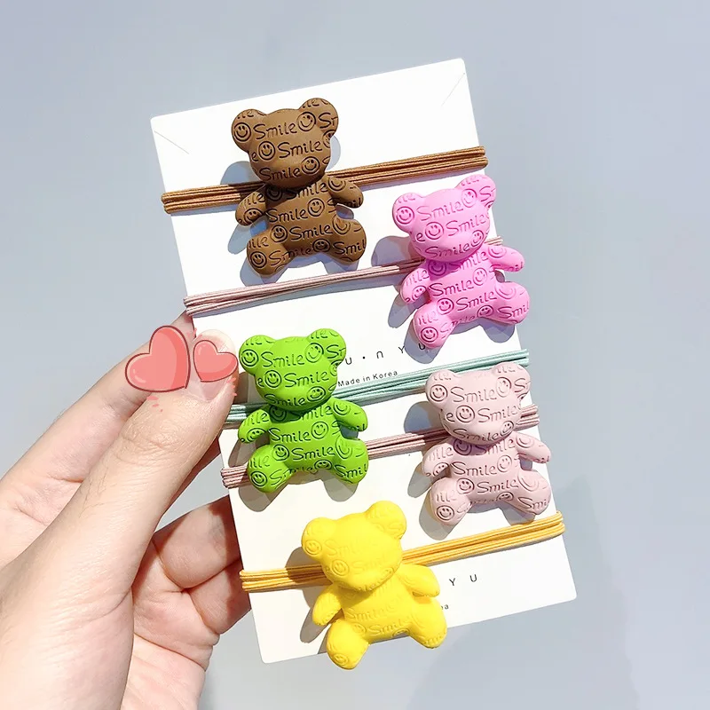

Cute Cartoon Animal Elastic Hair Bands For Girls Hair Accessories Kids Ponytails Hair Wear Children Scrunchies Headdress