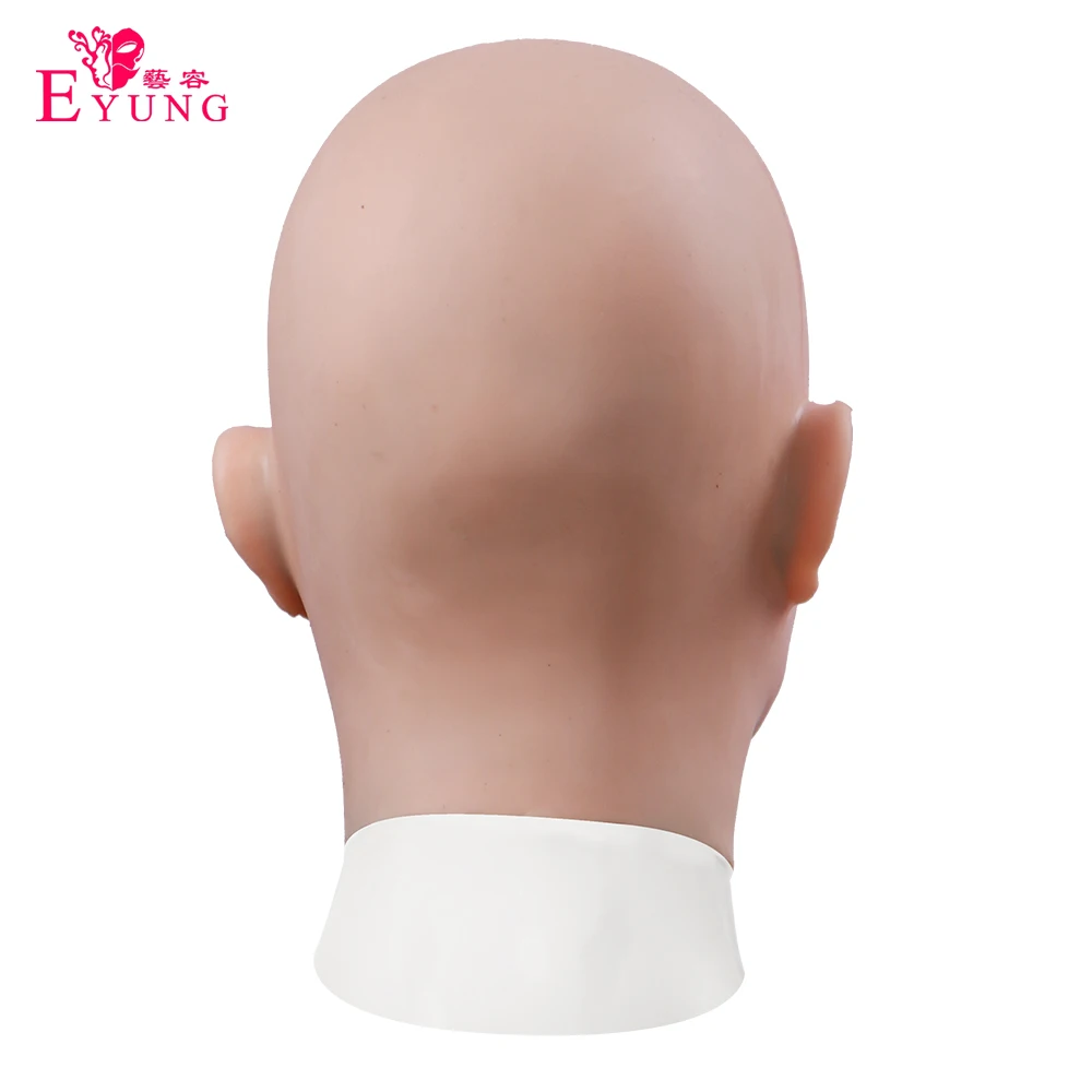 

1 Piece Realistic Silicone Facepiece Lifelike Real face for crossdresser transgender sissy drag queen Halloween dance masquerade