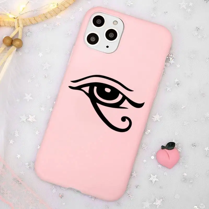 

Evil eye Phone Case Candy Color for iPhone 11 12 mini pro XS MAX 8 7 6 6S Plus X SE 2020 XR