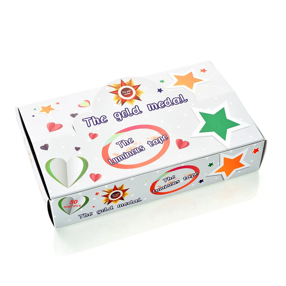 

D&M 50 Rolls Gift Box Creative Gold Powder Glitter Tape Handmade Decoration Sticker
