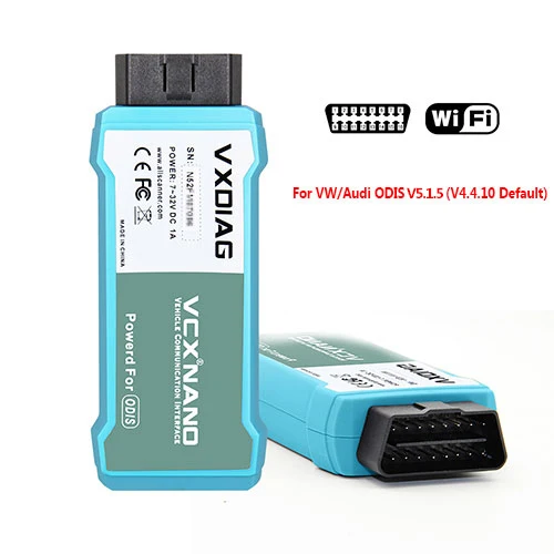 WIFI Version VXDIAG VCX NANO для VAG ODIS V4.4.10 V5.1.5 5054a 6154 wifi OBD2 сканер автомобильный диагностический инструмент 5054A ODIS для AUDI - Цвет: WIFI Version