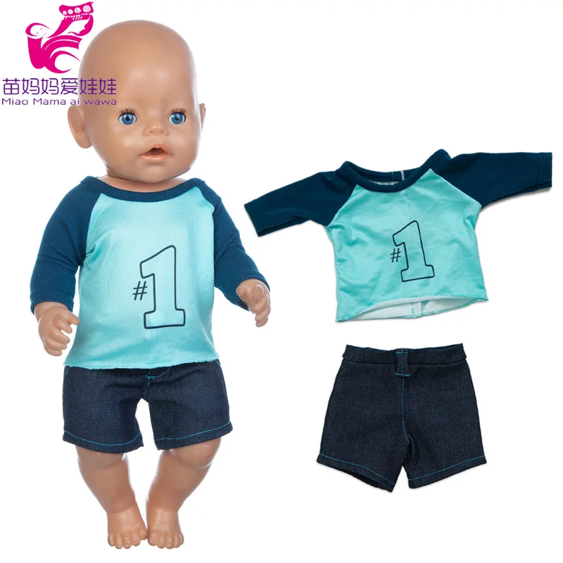 

newborn baby doll boy clothes sport set 18 inch boy doll set baby girl gift toys clothes