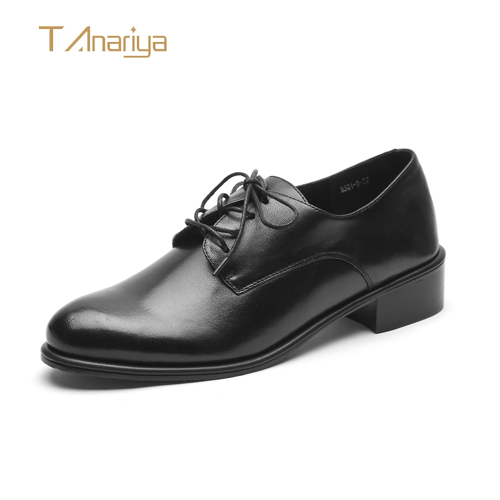 Туфли лодочки Tanariya из натуральной телячьей кожи с круглым носком женские туфли