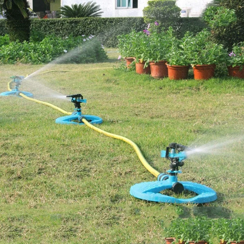 

Automatic 360 degree Rotating Water Sprinkler Lawn Sprinkler for Lawn Flowers and Crop Irrigation, 2Pack