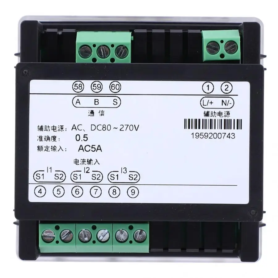 LNFA73 Intelligent LCD Display Digital Three-Phase Current Meter AC Ammeter | Инструменты
