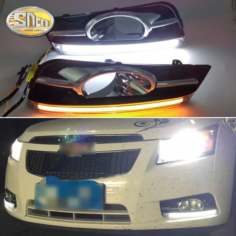 Для Chevrolet Cruze 2009 ~ 2014 дневной ходовой светильник DRL светодиодный противотуманный