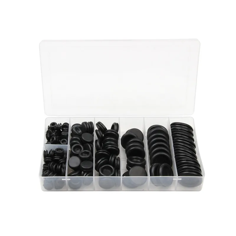 High Quality 170 Rubber Grommet Assortment Firewall Hole Plug Set Electrical Wire Gasket Kit