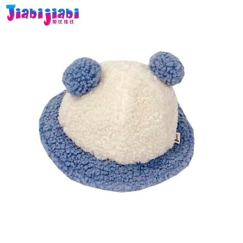 Шапка ведро для малышей плюшевая теплая зимняя шапка маленьких мальчиков и