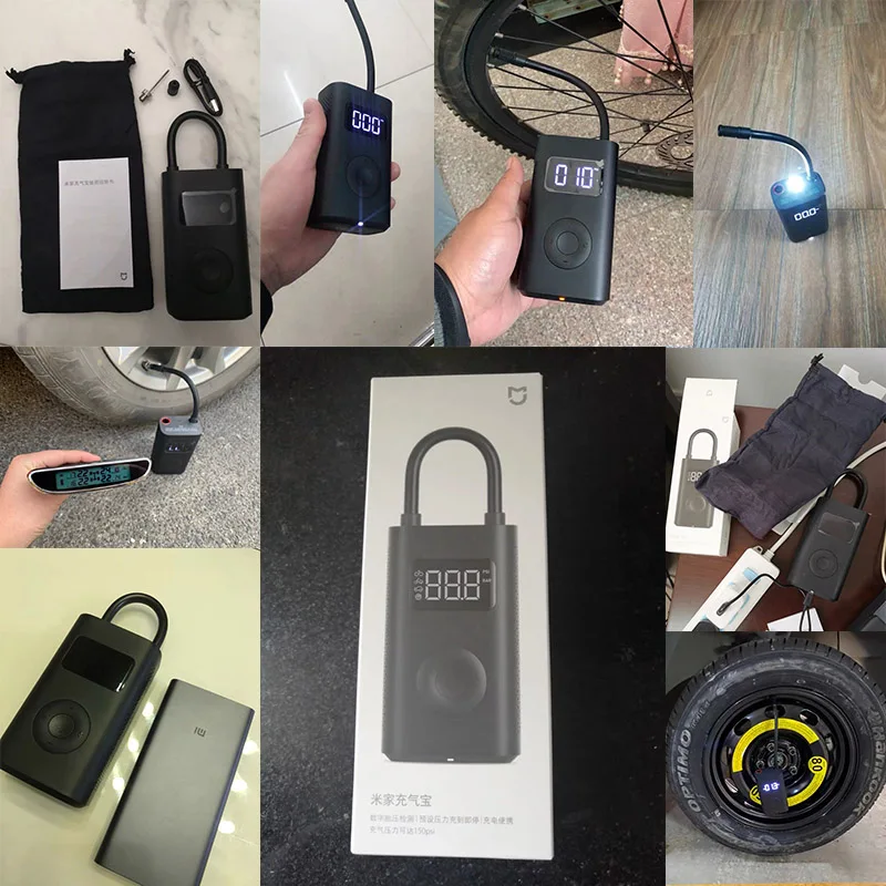 Портативный воздушный насос Xiaomi Mi Mijia цифровой компрессор датчик давления в