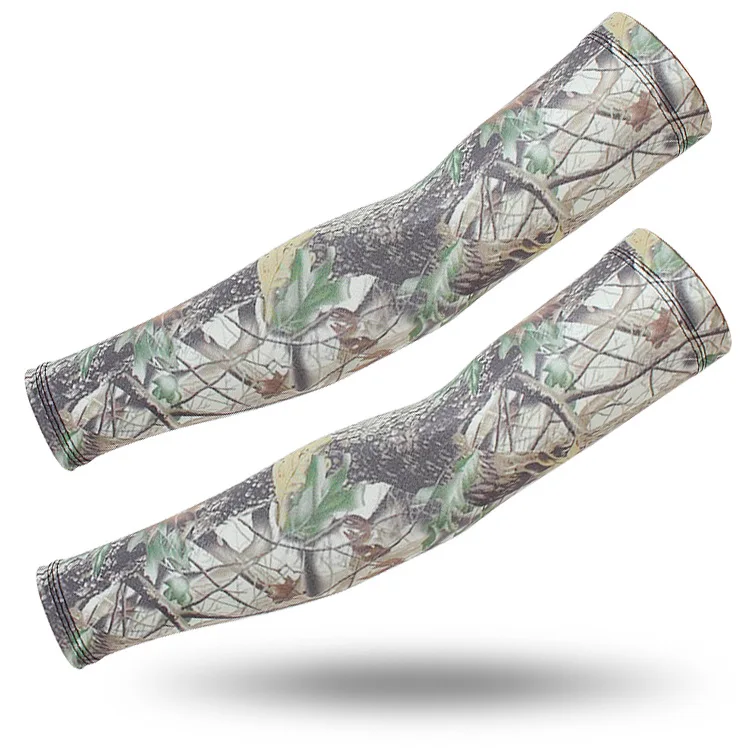 1 Pair Camouflage Arm Warmers Sun Uv Protection Arm Sleeves For Cycling Sports Bicycle Sunscreen Fishing Camping Arm Covers - Цвет: 18
