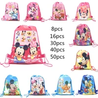 disney the red minnie mickey mouse birthday party gifts non woven drawstring bags kids boy girls favor swimming school backpacks