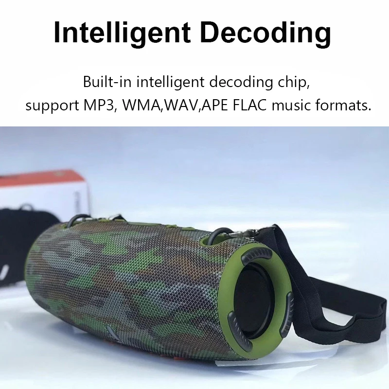 

Portable Bluetooth Speaker Wireless Bass Column Waterproof Outdoor USB Speakers Support AUX TF Subwoofer Loudspeaker