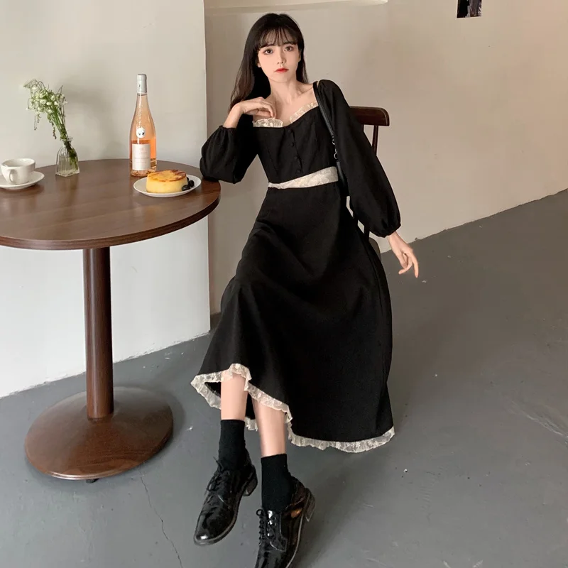 Женская одежда большого размера темпераментное платье в стиле сказочного двора