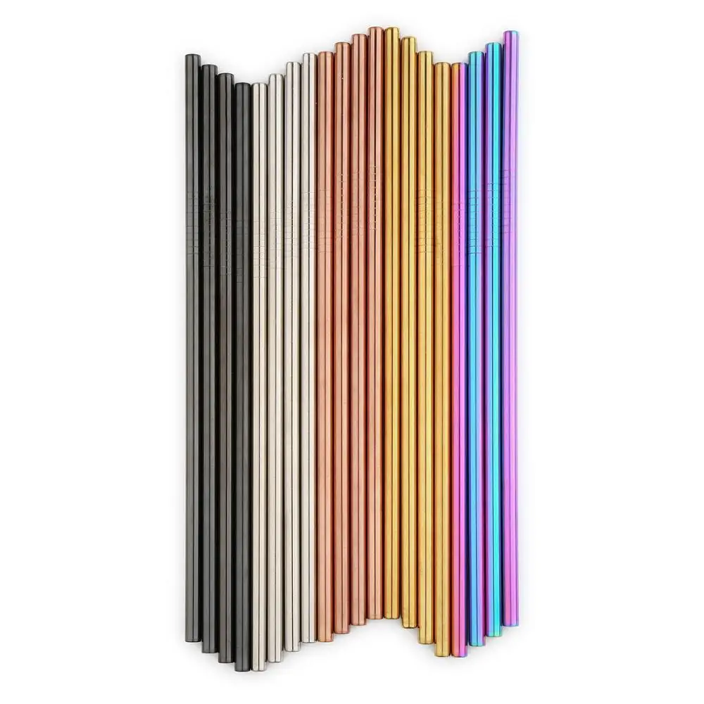 100 шт. многоразовые трубочки из нержавеющей стали 215 мм х 6 мм|Другие барные