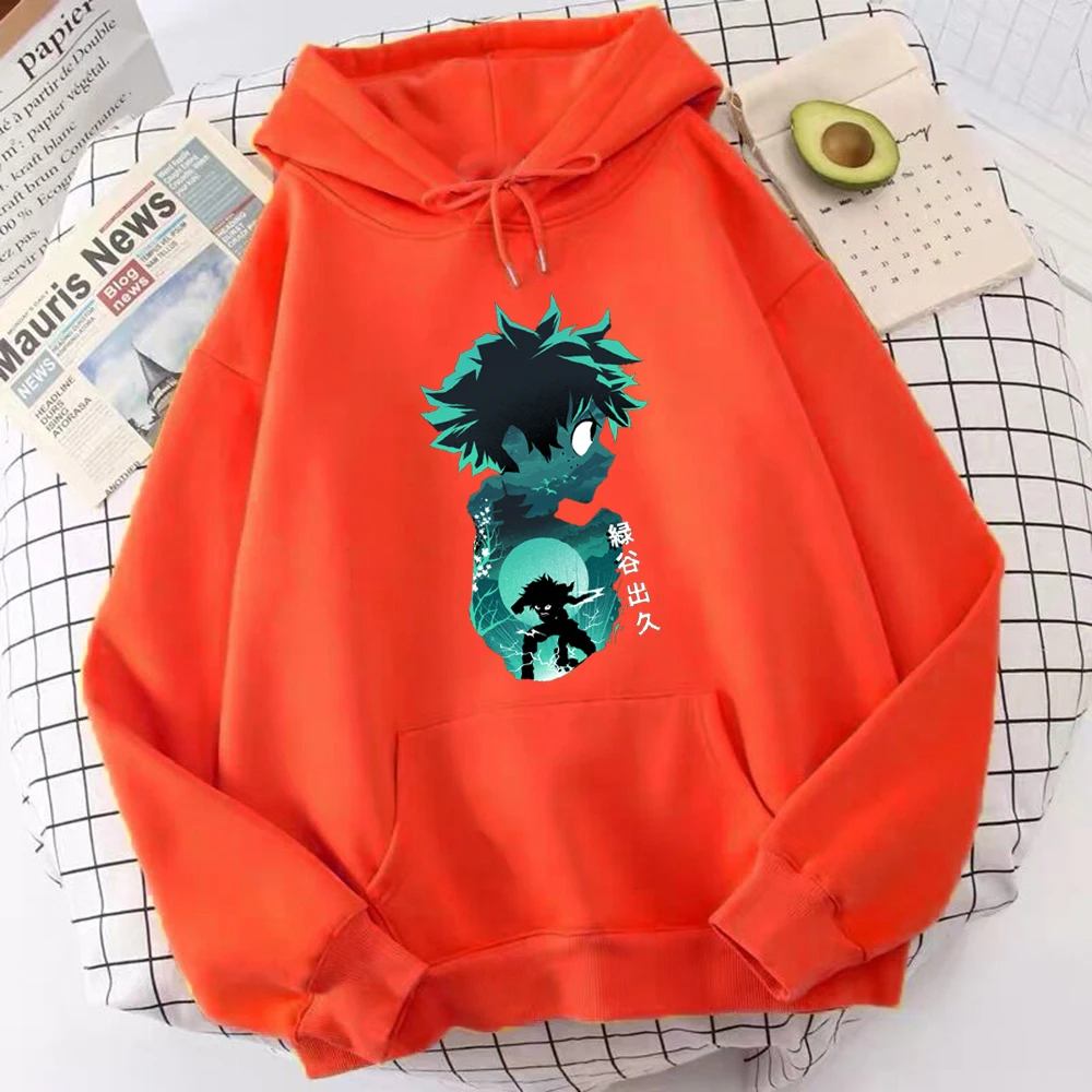 

My Hero Academia Fashion Men Women Hoodies Print Solid Color Sweatshirt Streetwear Oversized Hoodie Tops Harajuku Cool Clothing