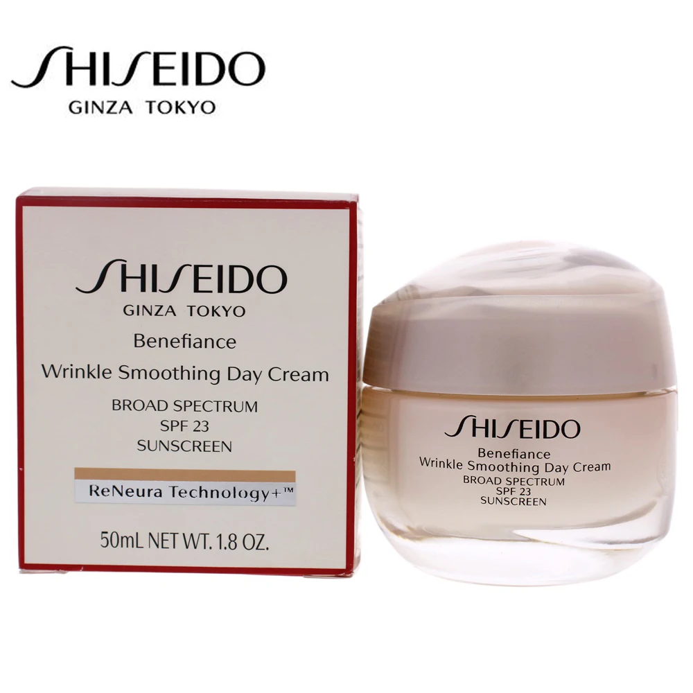 

Shiseido Benefiance Wrinkle Smoothing Day Cream SPF 23 by Shiseido for Unisex - 1.8 oz Cream