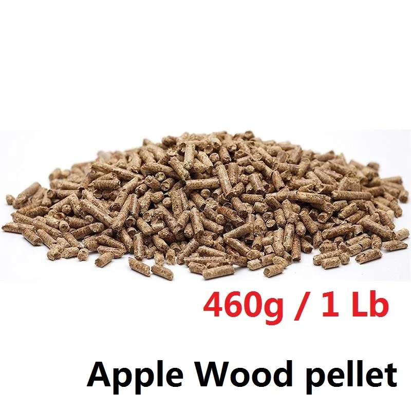 460g Wood Pellets 1" Шестигранная курильница из нержавеющей стали трубка дым яблоко деревянные гранулы чипсы для горячего холодного курения барбекю гриль вкус мясо сыр - Цвет: 460g Wood Pellets
