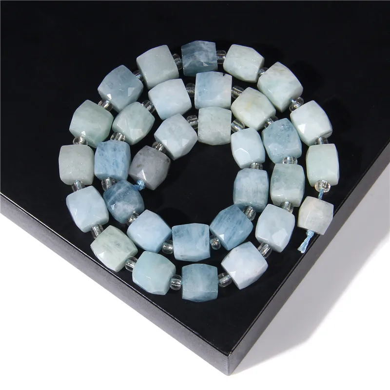 Граненые кубические бусины Натуральный Необработанный минеральный камень с