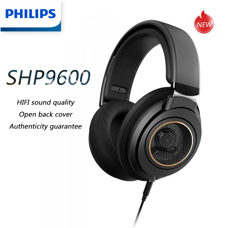 

Головная гарнитура PHILIPS SHP9600 Hi-Fi для музыкальных игр, удобная и удобная для наушников, универсальная для мобильного телефона Apple Android