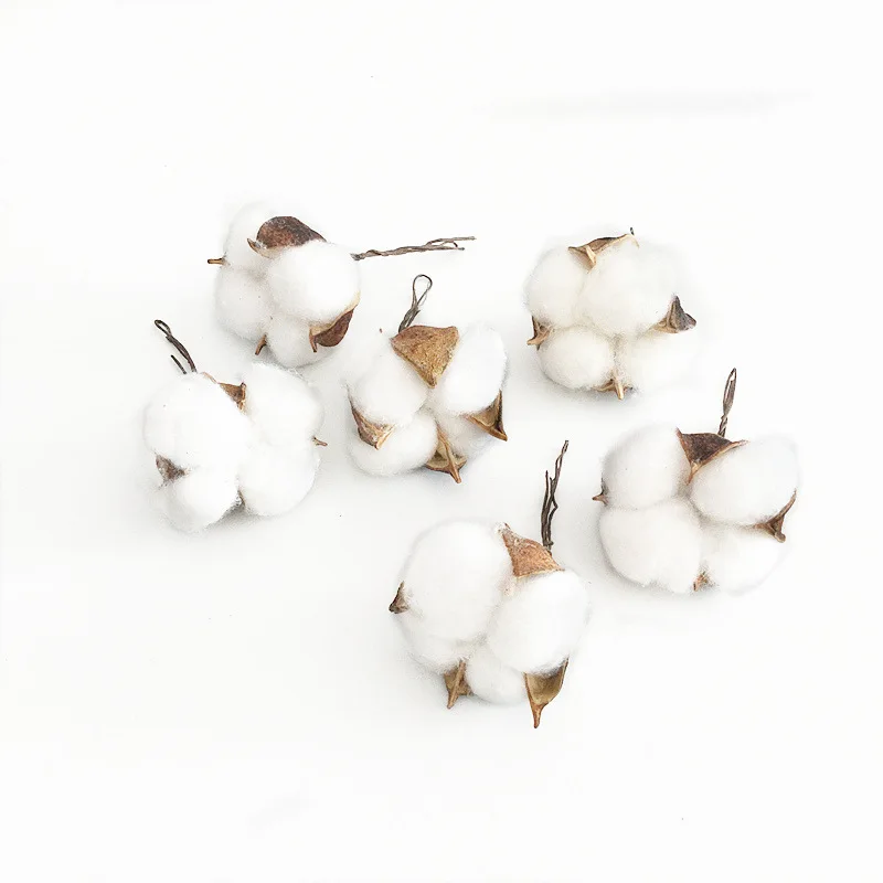 Натуральный хлопок сушеный искусственный цветочный наполнитель Цветочный декор