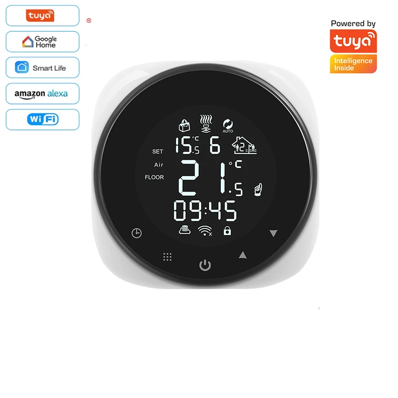

Tuya WIF Water Gas Boiler/electric Floor Heating Thermostat Smart Home LCD Panel Voice Control Works With Alexa Google Home