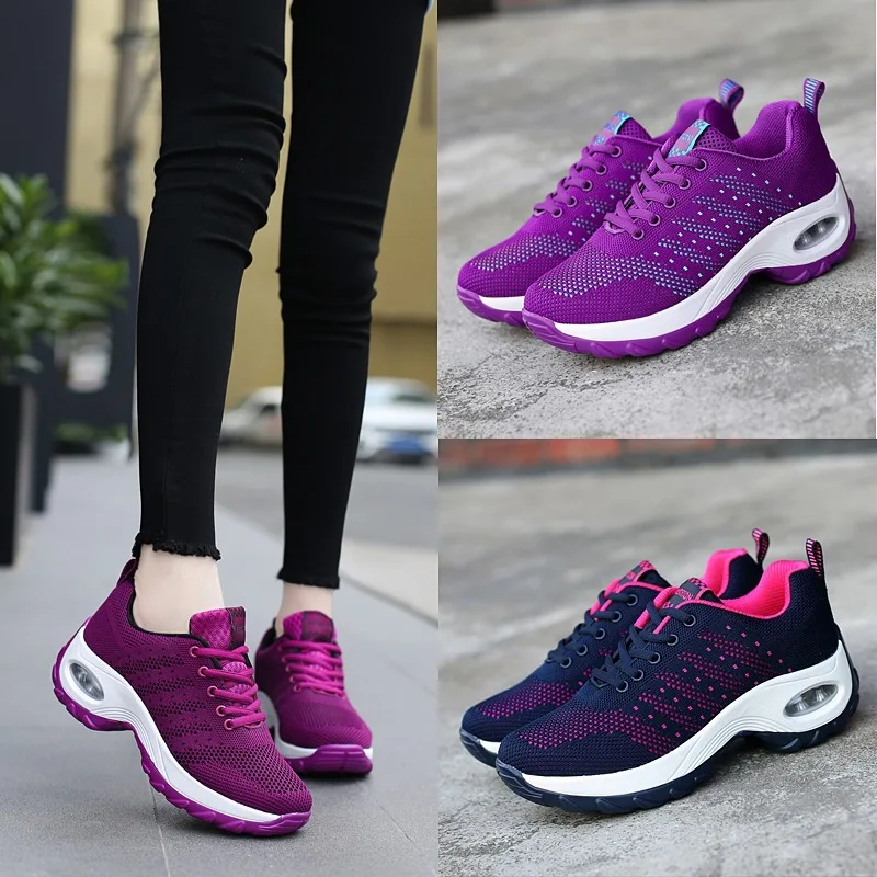 

2020 New Style WOMEN'S Shoes Athletic Shoes Breathable Mesh Fitness Running Shoes Slip-Ons Mom Casual Shoes 0325