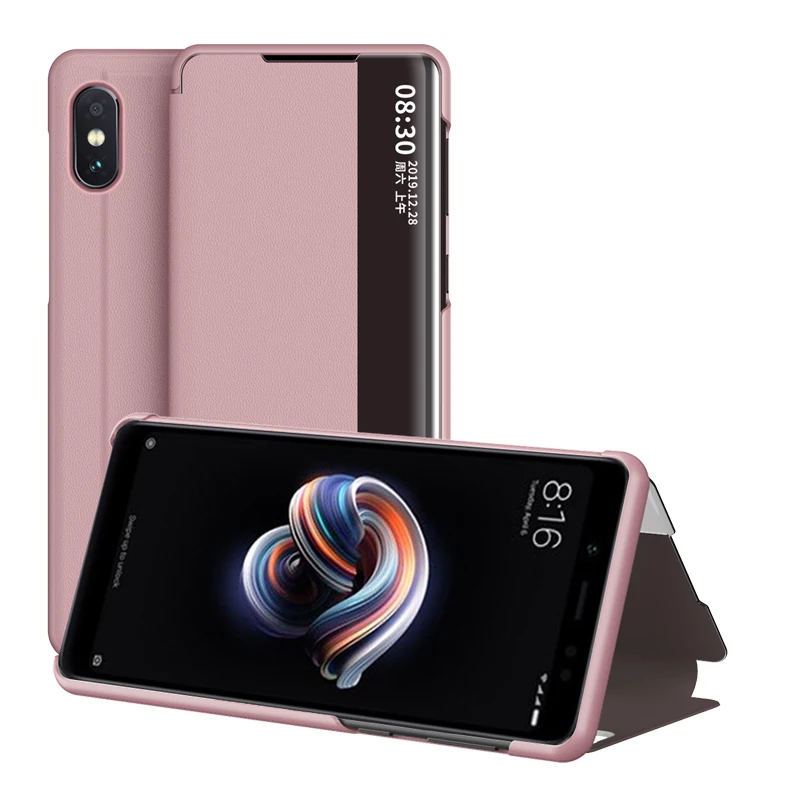 Противоударный чехол для телефона Xiaomi Redmi Note 5 7 6 7S 7A Pro умный зеркальный