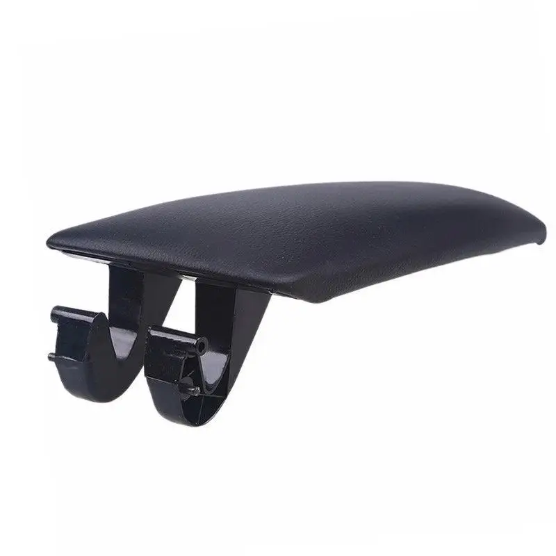 Автомобильная Центральная консоль подлокотник Крышка для губ Черная Кожаная