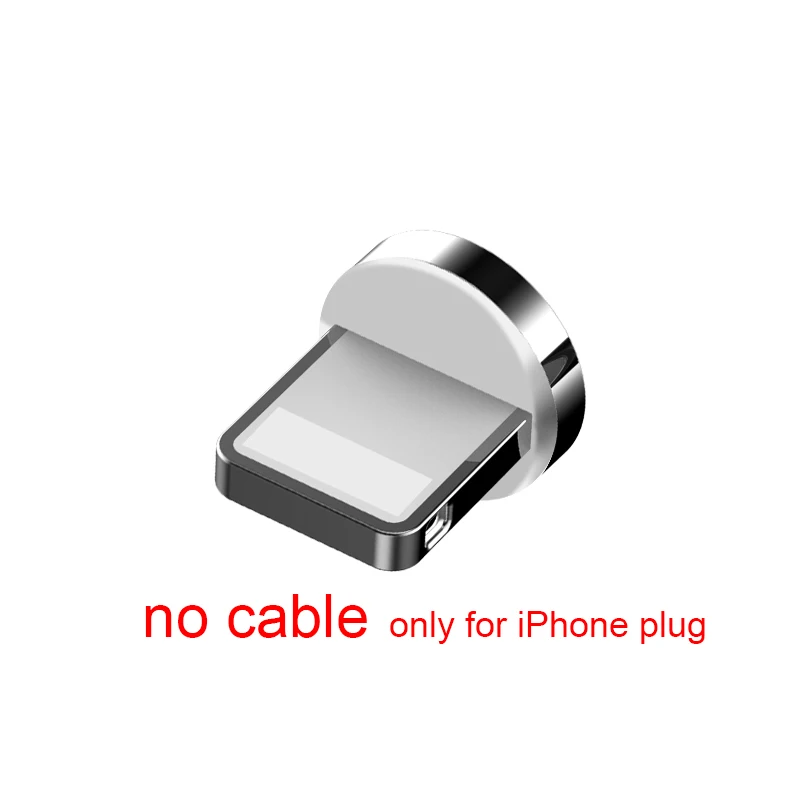 Only Plug For iPhone ROCK 5A Магнитный кабель Micro usb type C адаптер Шнур 90 градусов локоть быстрое зарядное устройство светильник ing светодиодный светильник для передачи данных для iPhone samsung - Цвет: Only Plug For iPhone